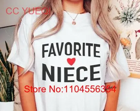 Ulubiona koszulka Niece Zabawny prezent Dorosła córka Rodzina Zjazd Siostra Świąteczna kolacja Święto Dziękczynienia