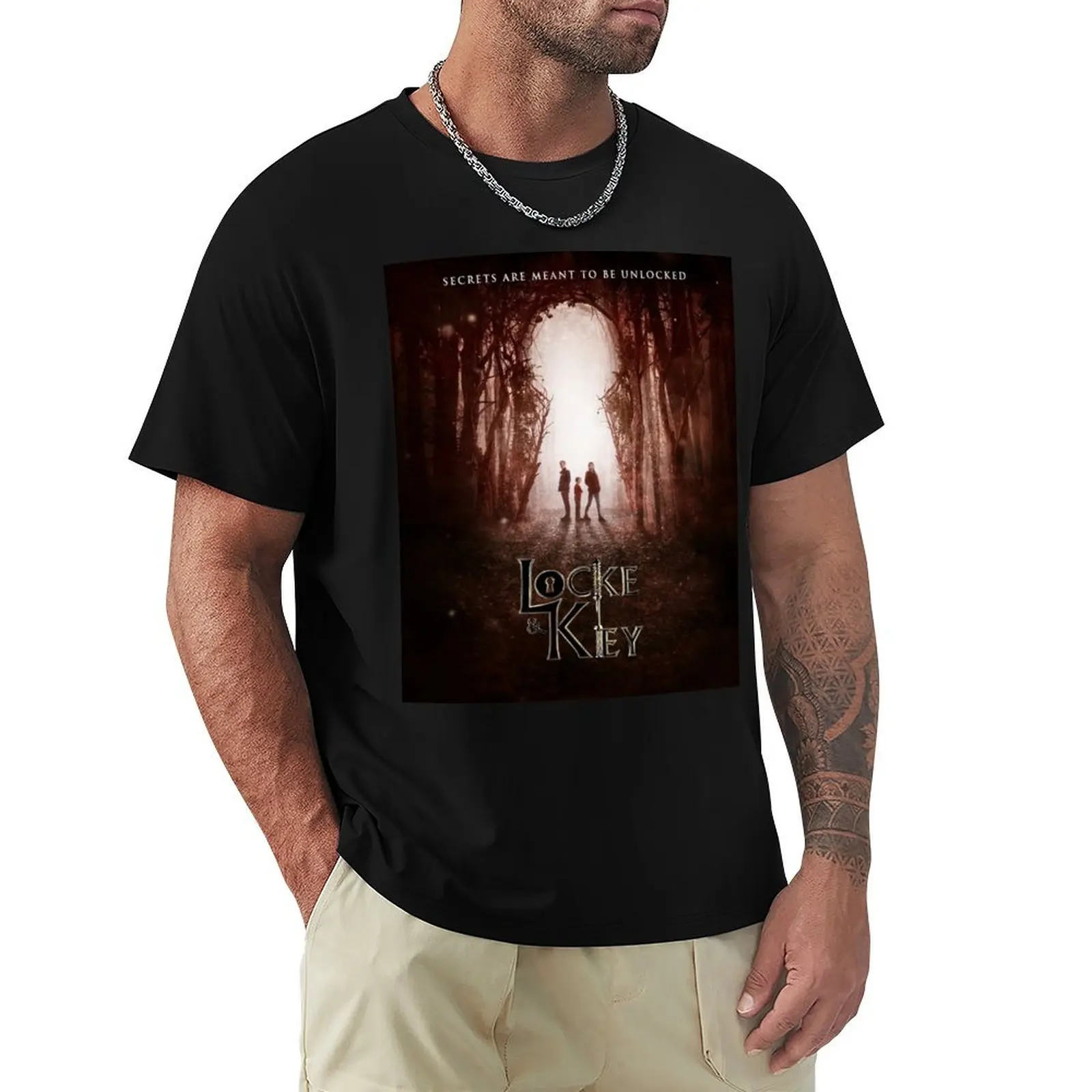 Locke & Key T-Shirt oversized graphic tee man t shirt aesthetic clothes baggy shirts mens t shirt