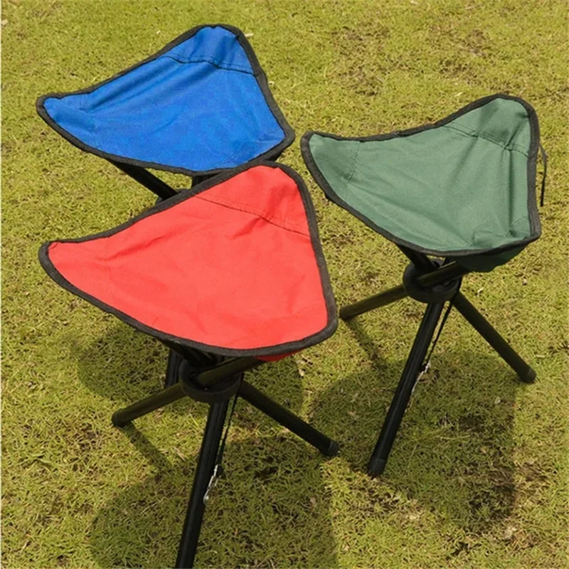 

Multifunction 1PC Foldable Beach Chairs Outdoor Portable Triangle Stool Lightweight Ultralight Camping Fishing Picnic Chair