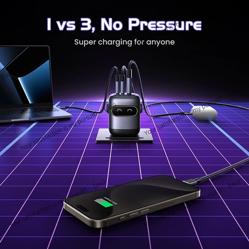 Fast Charging Robot for iPhone 17 16 15 Pro Macbook Tabl