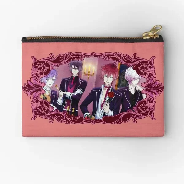 Diabolik Lovers  Zipper Pouches Men Coin Packaging Underwear Key Socks Storage Bag Money Cosmetic Pure Small Women Wallet Pocket