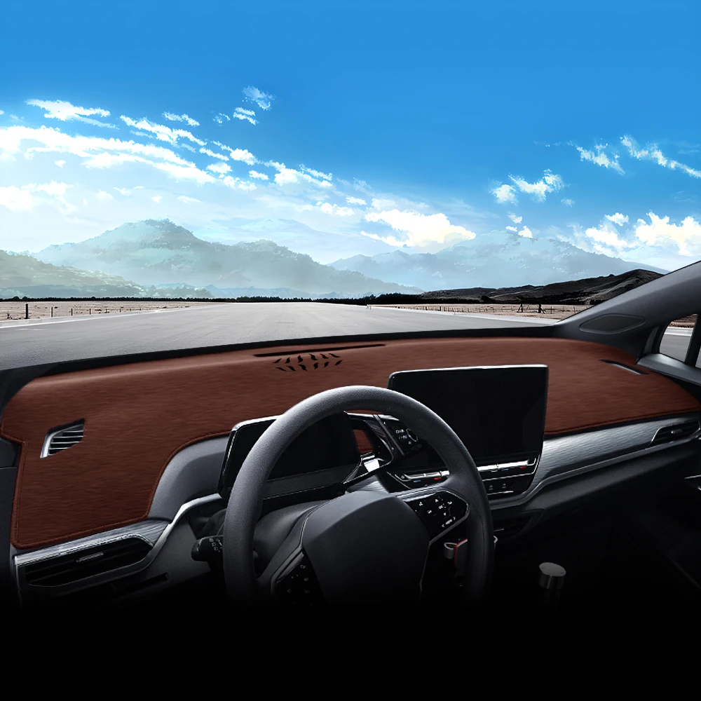 ل Volkswagen VW ID.4 ID4 2020 2021 2022 2023 2024 2025 لوحة سيارة الشمس الظل غطاء أداة مكتب سجادة ضد الإنزلاق الملحقات #2