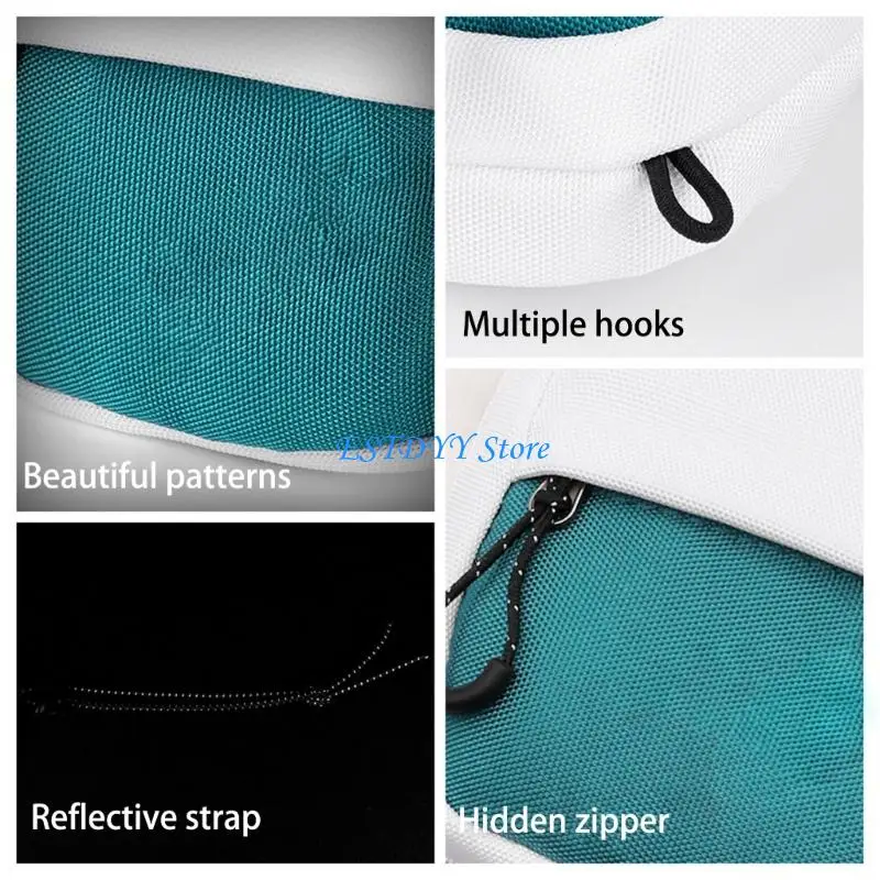 

G6DE Vishing Bike Saddles Bag с отражающими ремнями Закрепите застежки -молнии.