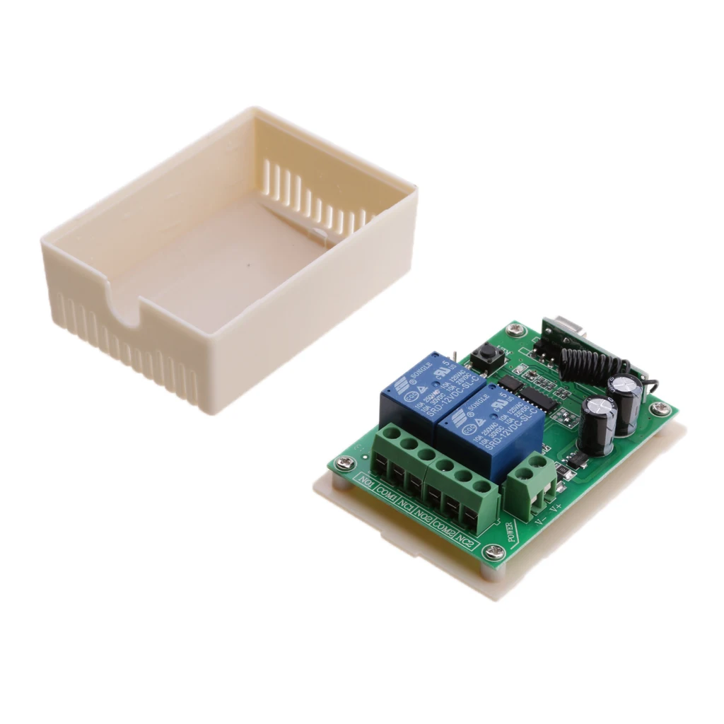 DC12V 315MHz التتابع التبديل عن بعد استقبال الستار المحمولة + 2