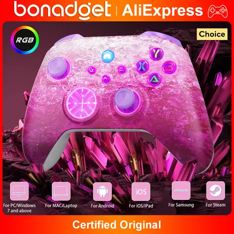 For XBox One/S/X/Series S/X/PC Wireless Wifi Game Controller RGB Hall Effect Gamepads 6 Axis Gyro Turbo 3D Rocker Game Joystick
