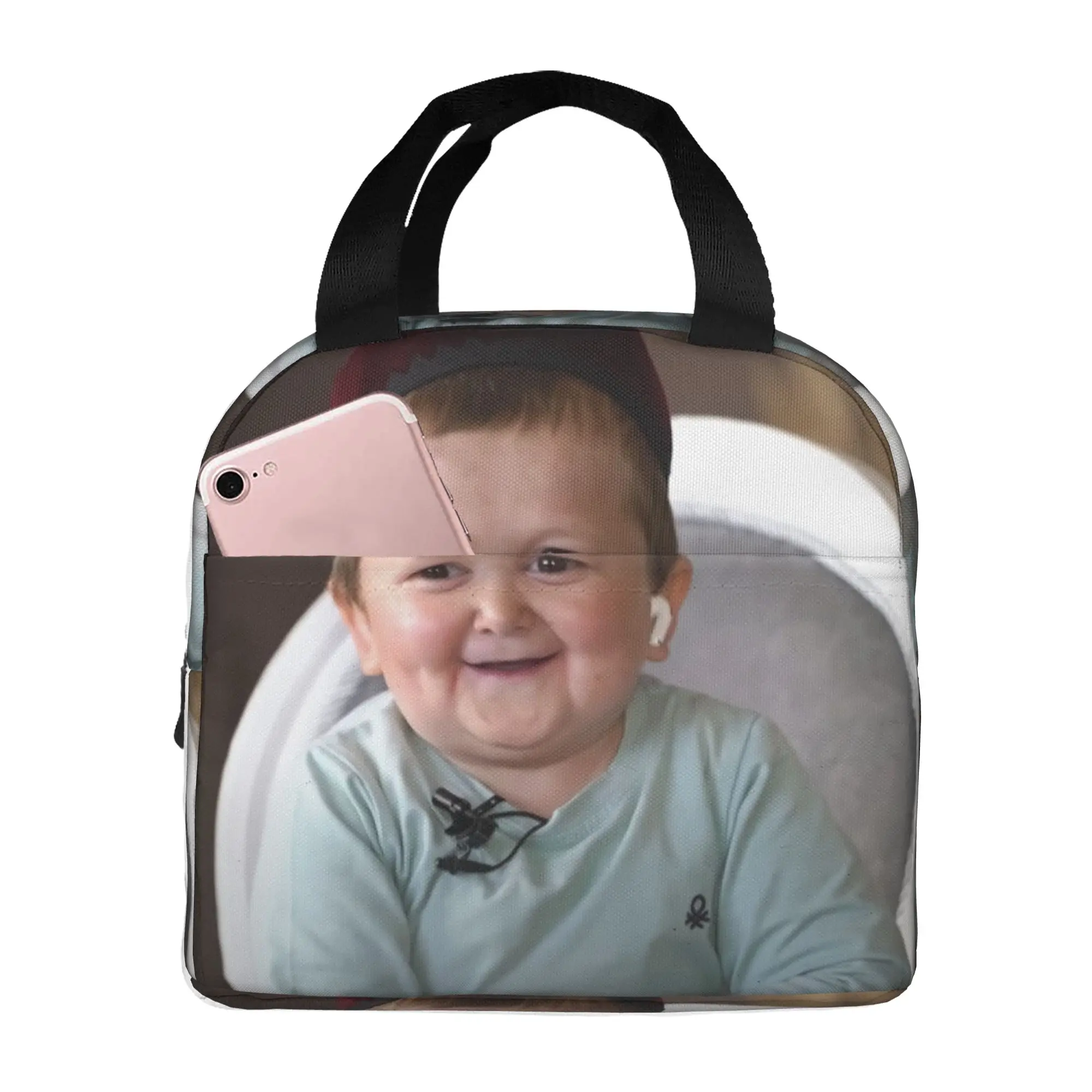 Hasbulla Magomedov Resuable Lunch Boxes for Women Hasbullah Fighting Meme Cooler Thermal Food Insulated Lunch Bag Office Work