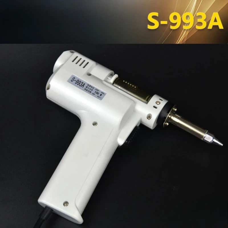 Brand New S-993A Powerful Single Air Pump Electric Tin Suction Device Suction Gun  100w Tin Removal Suction Tool