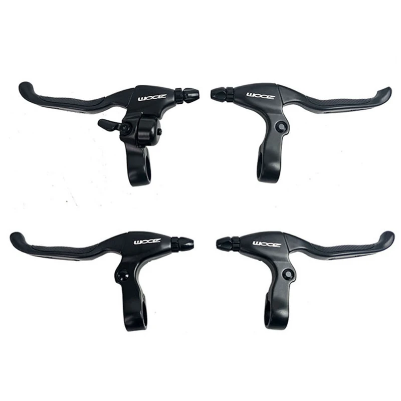 AliExpress CNC Zoom Bicycle Brake Handle Lever With Bells Mountain Folding Bike Handlebar levers Cycling Accessories