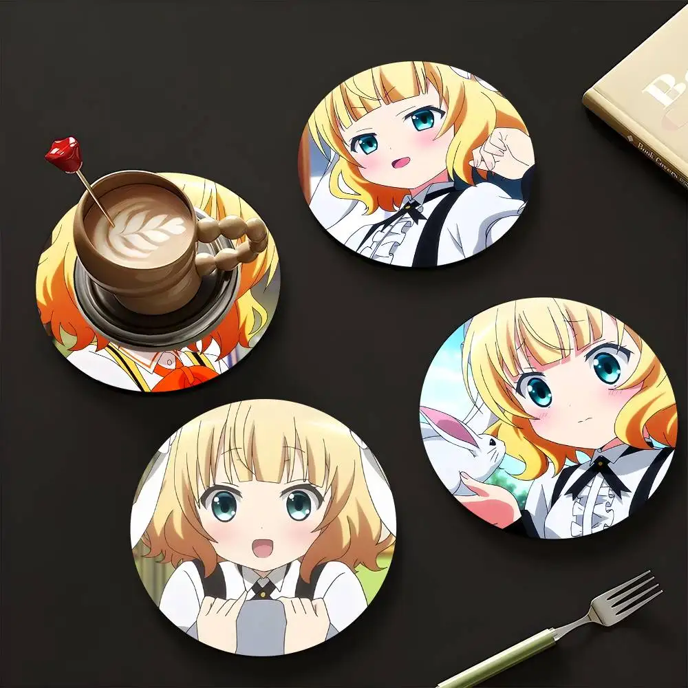 1pc Syaro Kirima Anime Characters Wooden Coaster Colour Printing Cup Mat Home Desk Decoration Gifts