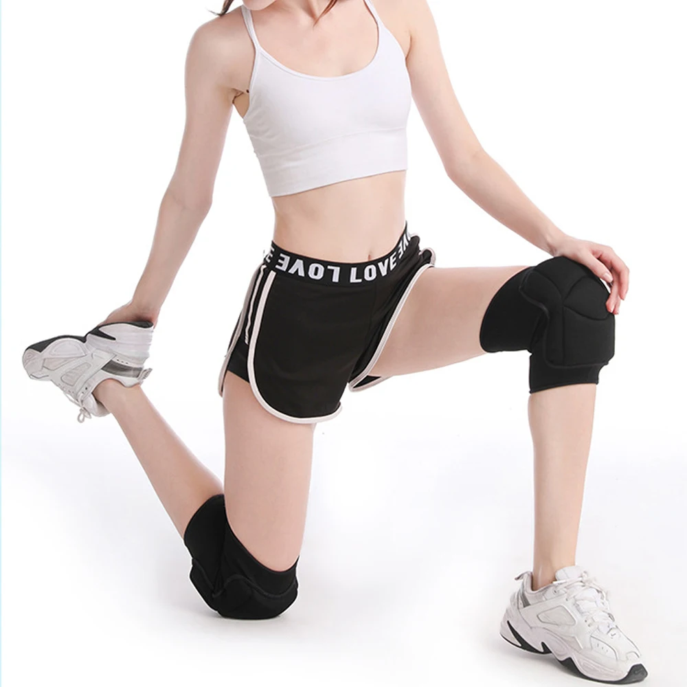 TopRunn 2 Pieces Sports Kneepad Dancing Knee Protector Volleyball Yoga  Knee Brace Support Winter Leg Warmers Workout Training