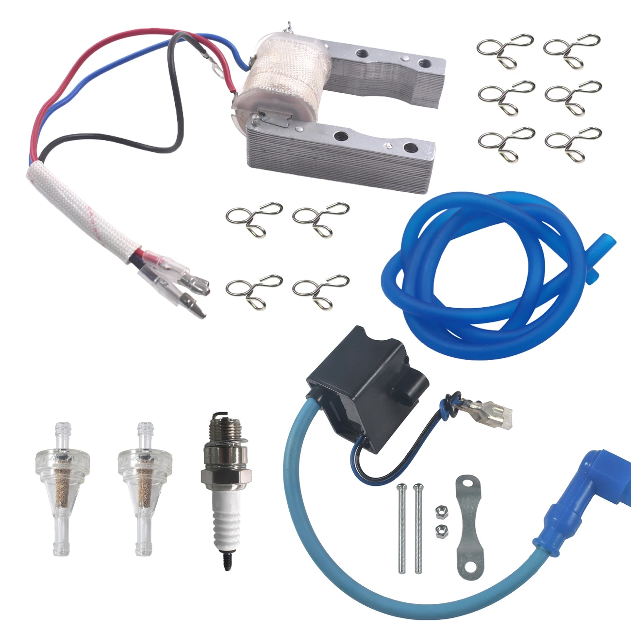 sthus CDI Ignition Coil Kit For 2-Stroke Engine Gas 49cc 50cc 66cc 80cc 100cc  Motorized Bike