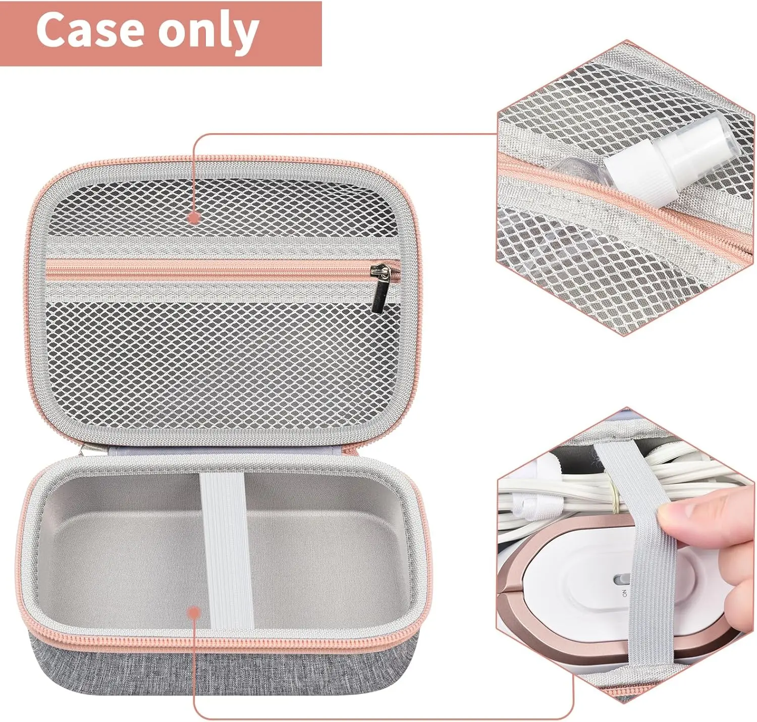 （Case only) Case Compatible with Newbealer Travel Iron with Dual Voltage-T120V/220V Mini Dry Iron for Clothes，Mini Iron Case