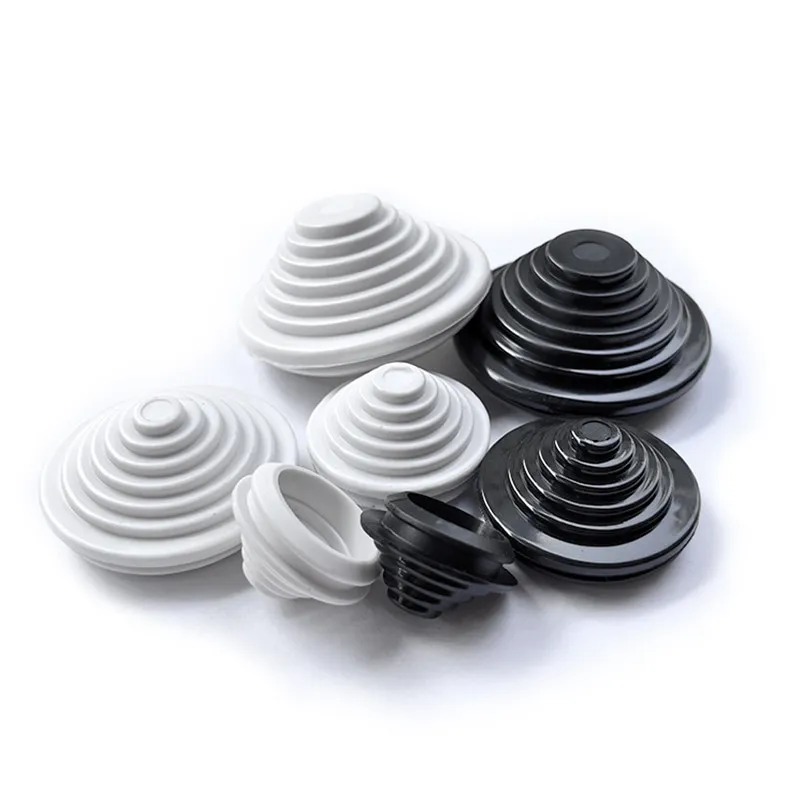 10mm~50mm White Rubber Tower Type Protection Coil Snap in Grommet Pad Seal Ring Sealing Cap Hole Plug Wire Guard Ring