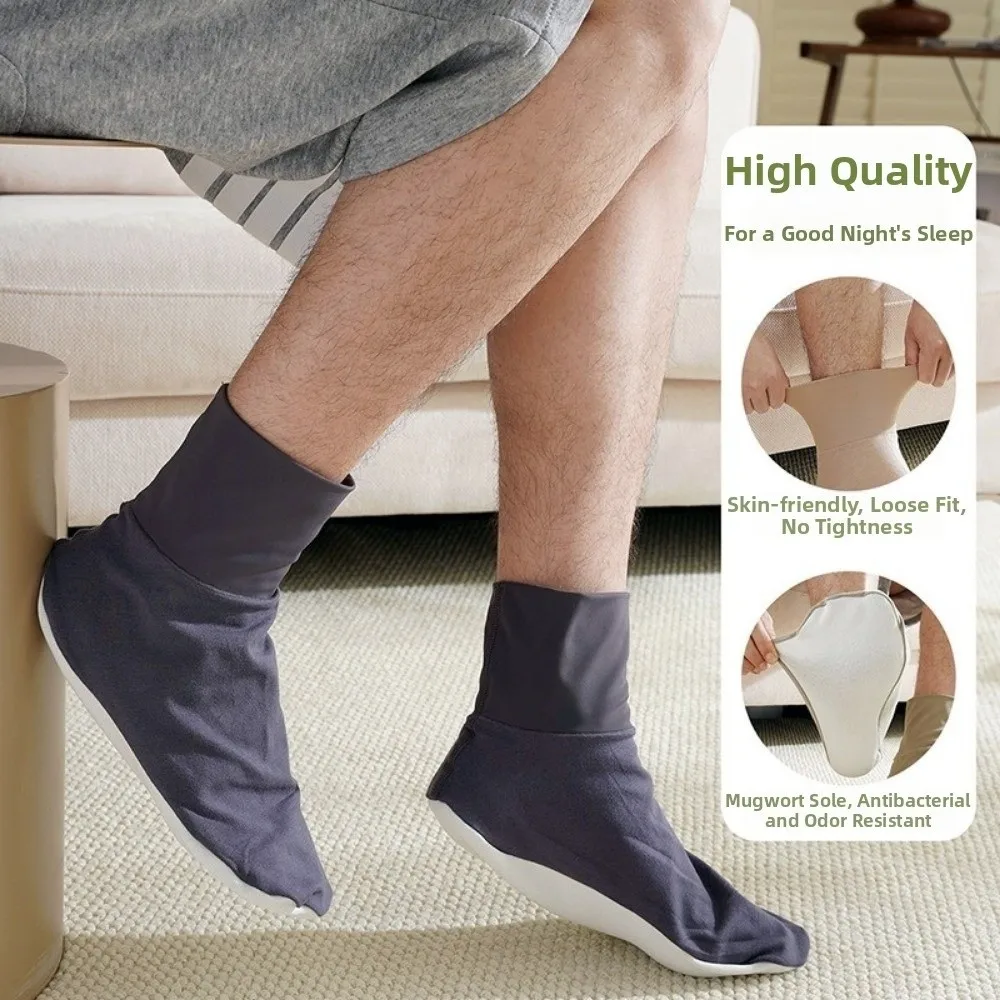 Loose Air Conditioning Sleep Socks Keeping Warm Mugwort Bottom Men Floor Socks Combating Cold and Damp Moisture Proof