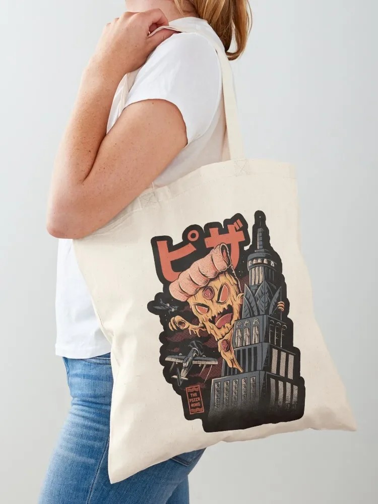 

Pizza Kong Tote Bag supermarket folding bag woman shopping bag Candy bags canvas tote