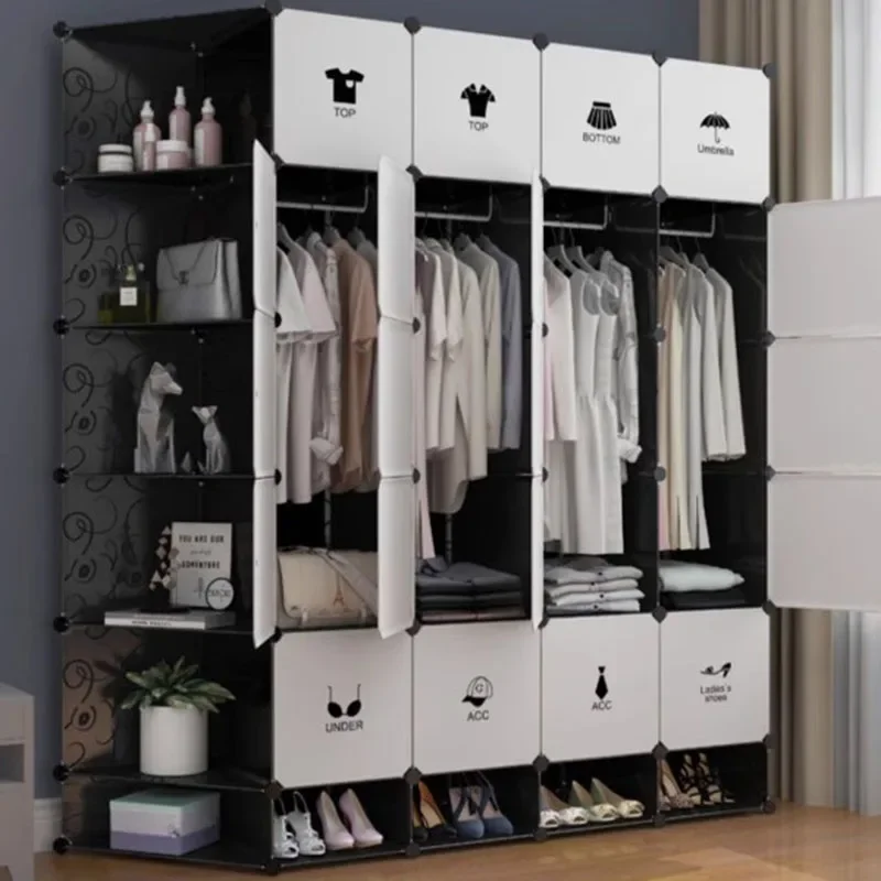 Jewelry Storage Closet Organizer Bedroom Cupboard Cabinet Wardrobe Shelf Portable Jewelry Space Saving Armario Home Furniture