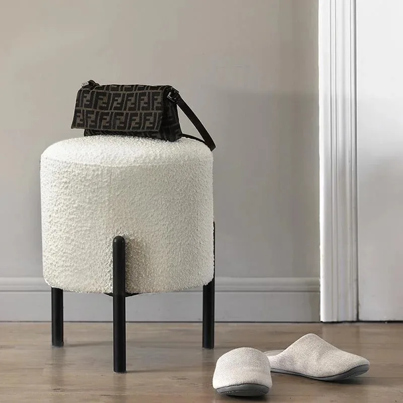 Middle Ancient Style Makeup Seat Home Living Room Sofa Stool High Elastic Sponge Hallway Ottoman Versatile Scene Shoe Bench
