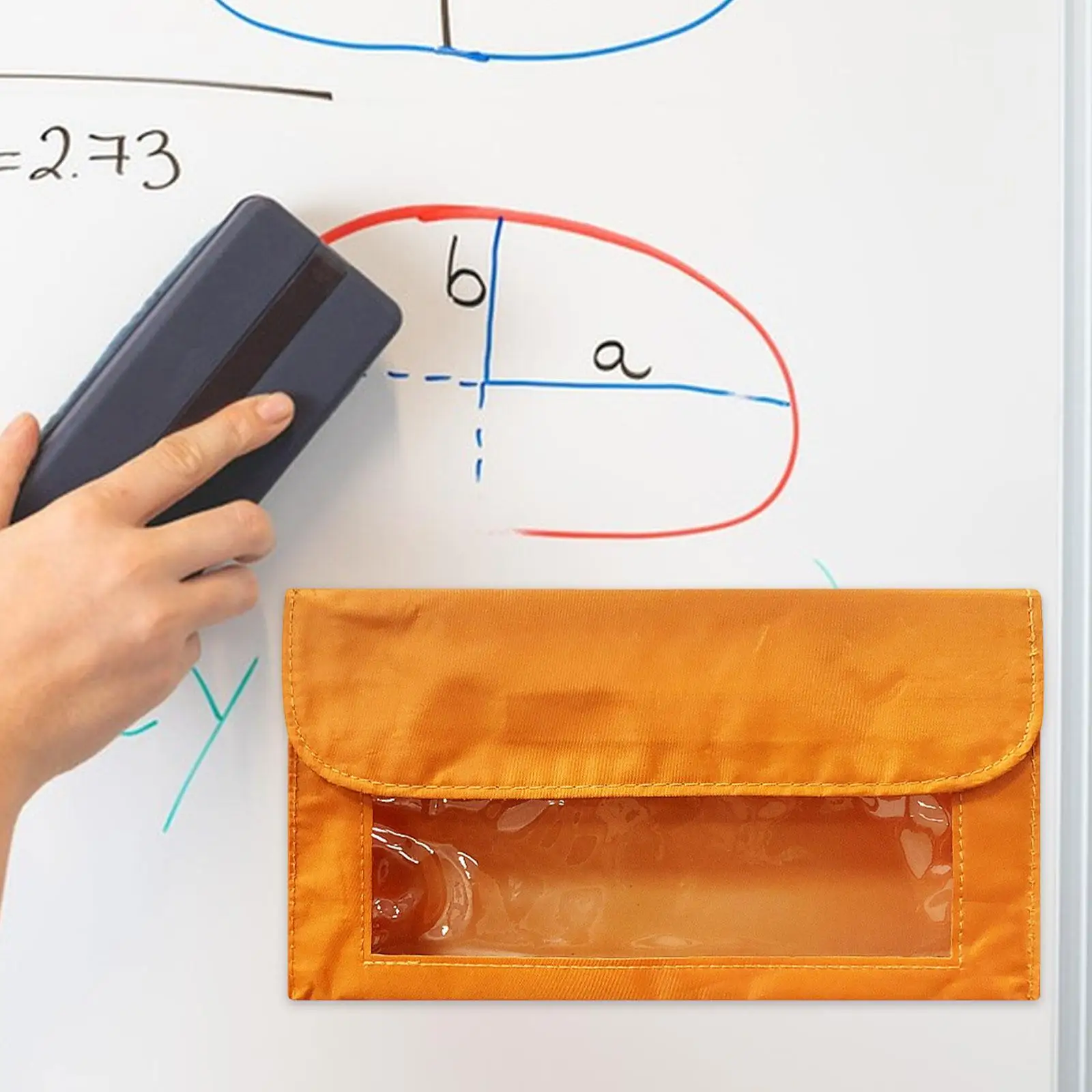 Storage Pocket Classroom Organization Pencil Holder Storage Organizer for Refrigerator