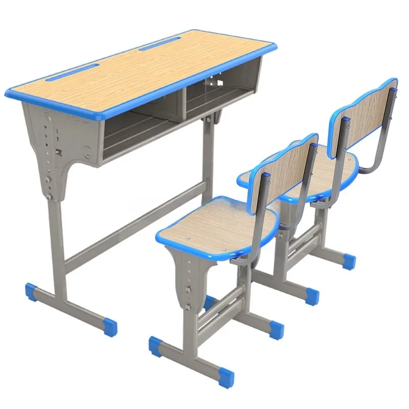 

wholesale school furniture wooden plastic metal bench table classroom desk and chair set for primary middle high school