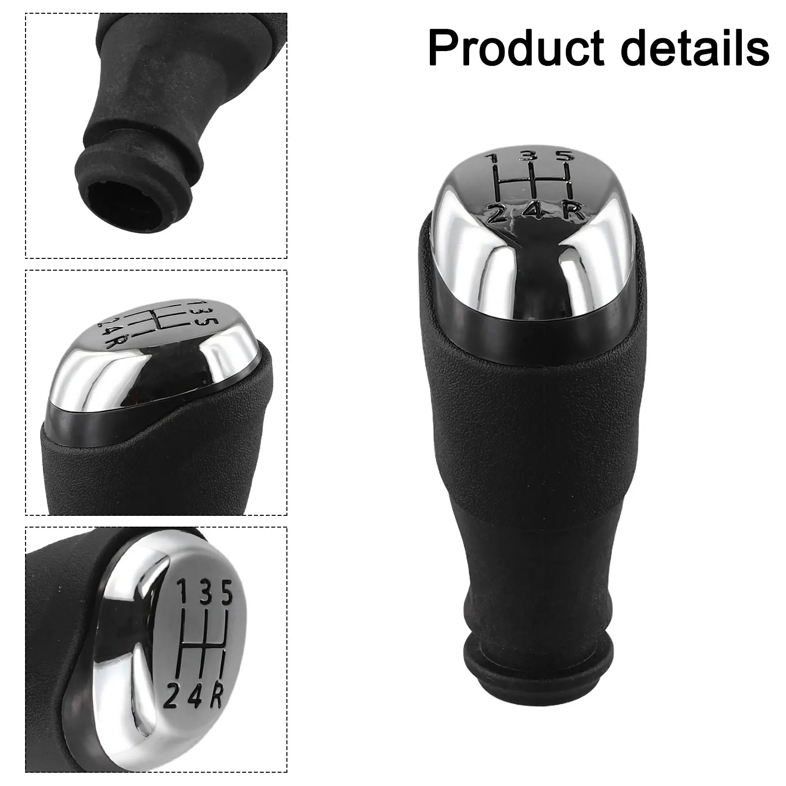 5 Speed Car Gear Shift PU Leather FOR Renault FOR Clio 4 IV MK4 12-19 Car Shift Hand Ball Gear Lever Speed Ball Gear Shift Knob