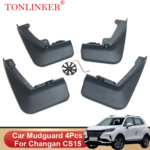 TONLINKER guardabarros de coche para Changan CS15 2016-2021 guardabarros delanteros y traseros guardabarros guardabarros 4 Uds Accesorios