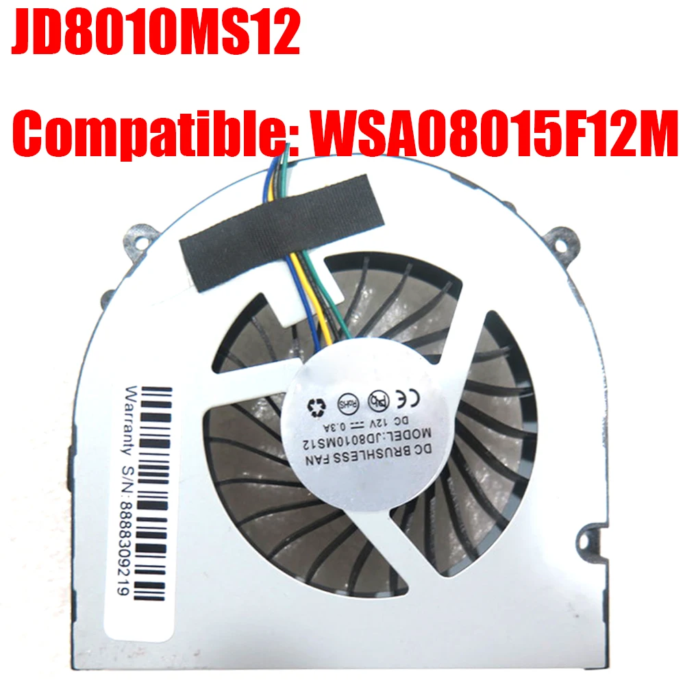 

Fan JD8010MS12 8010 Compatible WSA08015F12M DC12V DC12V 4Lines New
