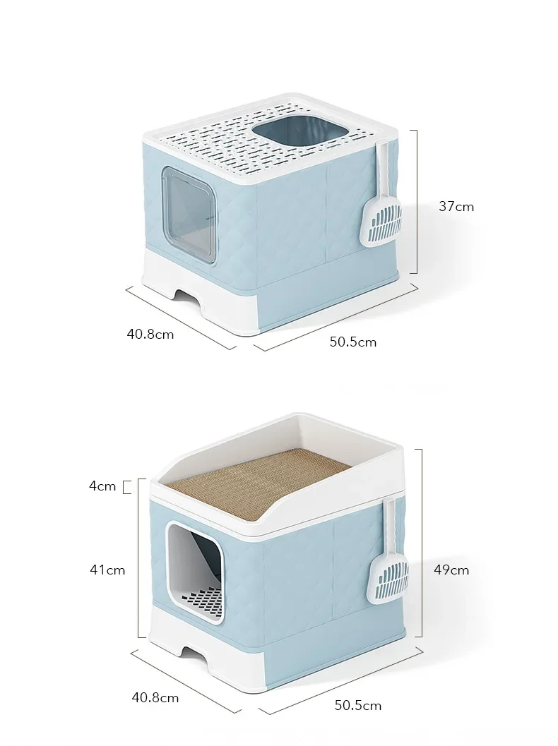 Training Indoor Toilet Dog Pet Products Accessories Closed Sandbox Cleaning Cat Foldable Detachable Litter Box Tray Big Toilet