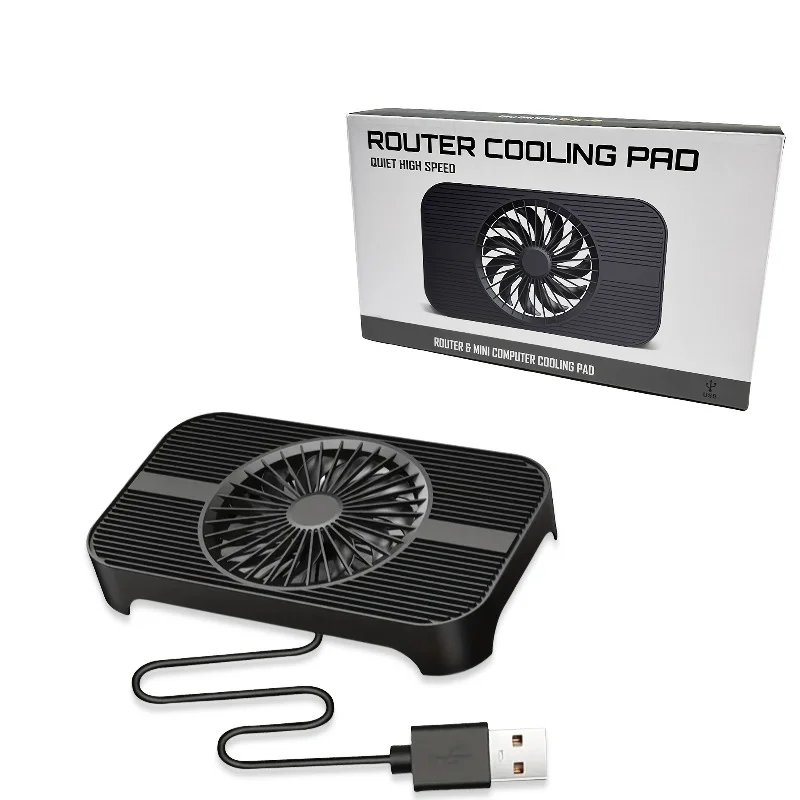 Network cooling solution: 5V USB silent fan (65.8CFM), compatible with routers, consoles, DVRs & cabinets
