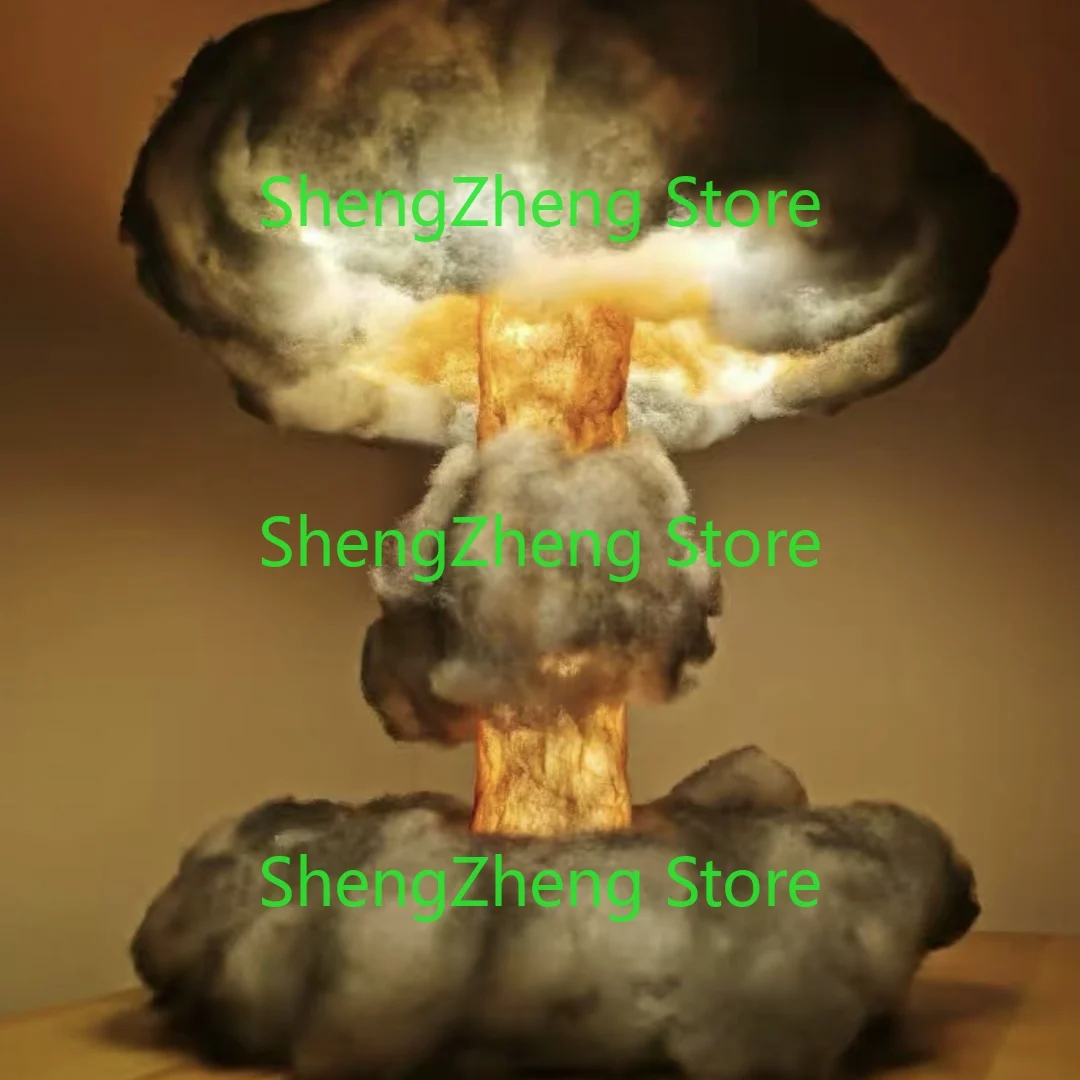 Creative Nuclear Explosion Mushroom Cloud Lamp DIY Material Package Atomic Cloud Decorative Collectio（DIY material package）