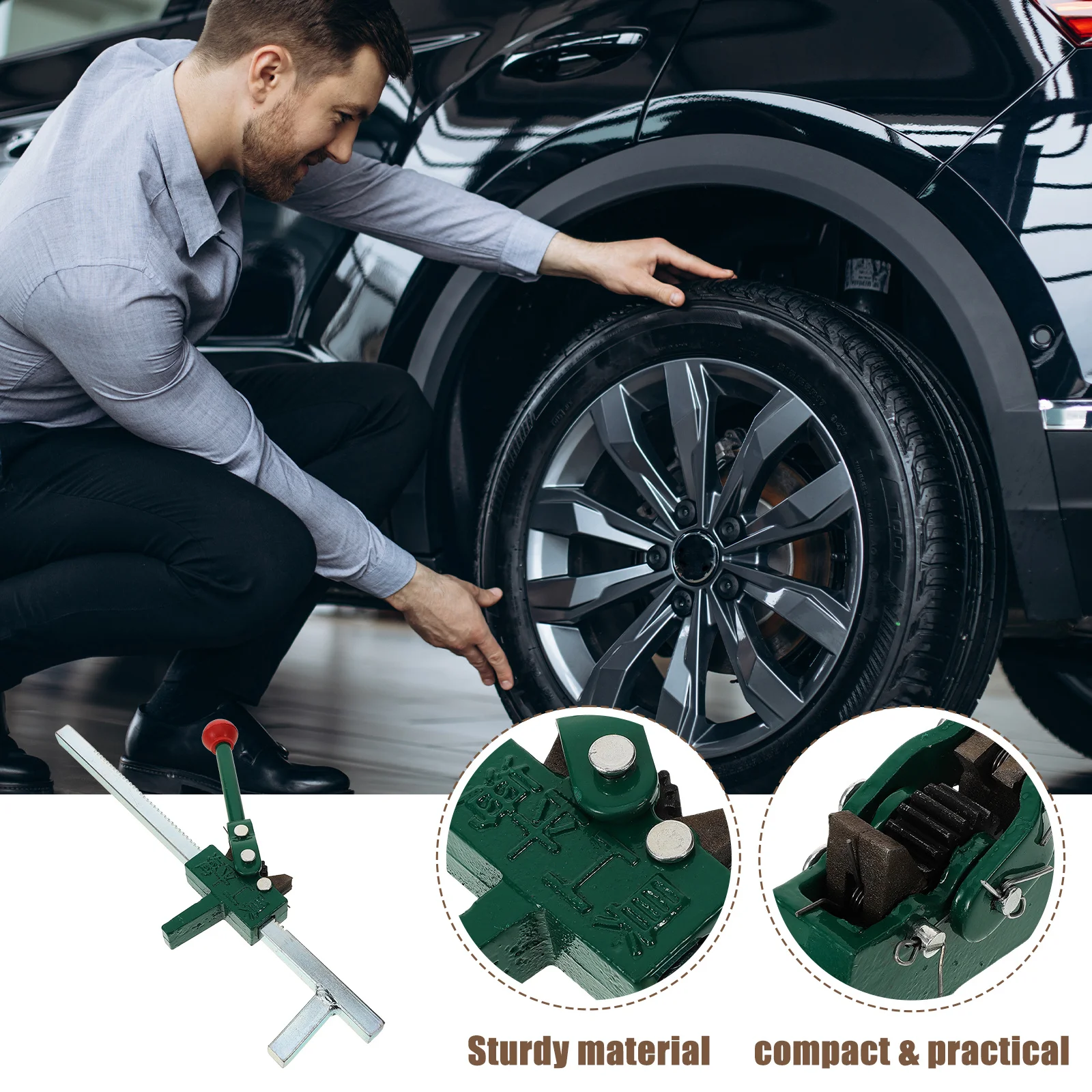 Portable Tire Expander Manual Hand Operated Tire Spreader Tool For Car Truck Motorcycle Repair Maintenance Wheel Bead