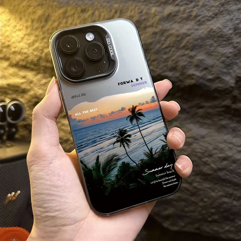 Чехол Sunset Frosted для Xiaomi Mi 15 14 14T 13 13T 12 12T 12X 12S 11 Lite POCO F6 F5 X6 X5 X3 M6 Pro 5G 4G M5S, акриловый чехол
