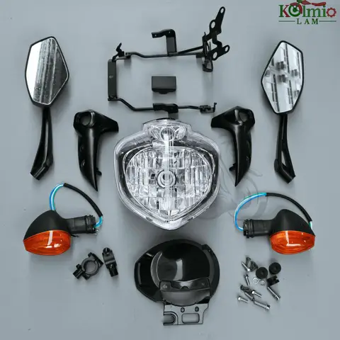 Passar Passar för YAMAHA 2004 2005 2006 FZ6 FZ6S FZ6N Motorcykelstrålkastarsats Strålkastarmontering Blinkersspegel 6 best sales Yamaha FZ strålkastarenhet - №2