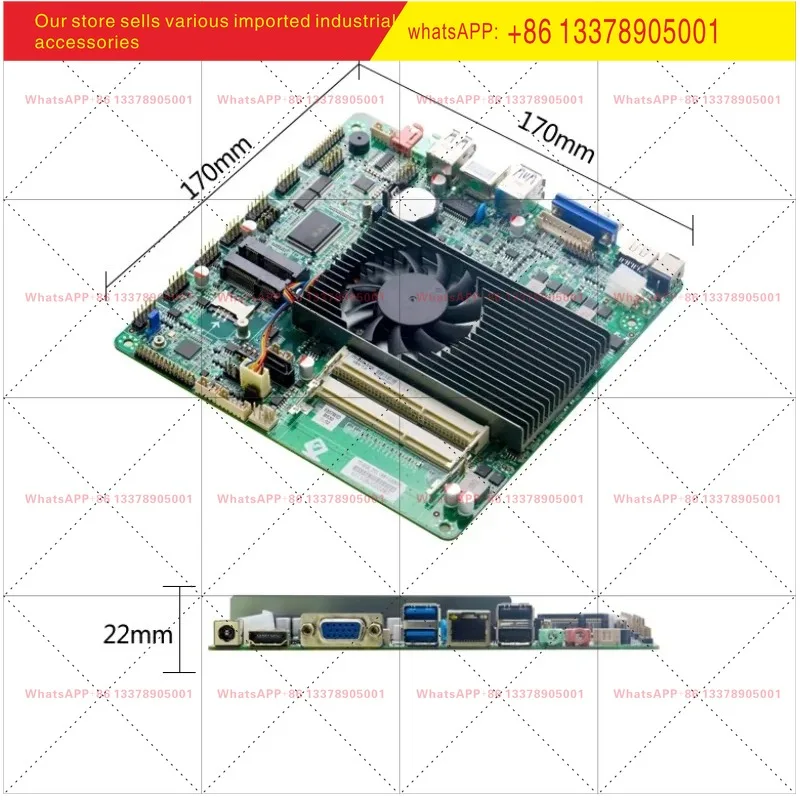 Placa base de ordenador todo en uno para control industrial B530, AMD A6-5345/5357M ITX de bajo consumo A70