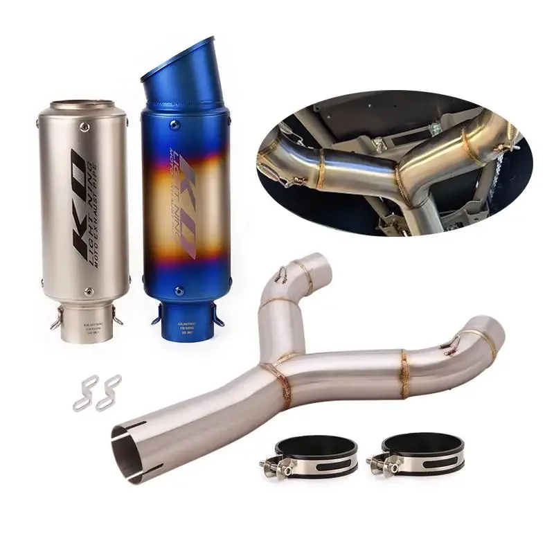 

Насадки на выхлопную трубу среднего звена 51 мм для Aprilia Shiver 750 2008-2017, глушитель мотоцикла, хвостовая стальная соединительная трубка DB Killer