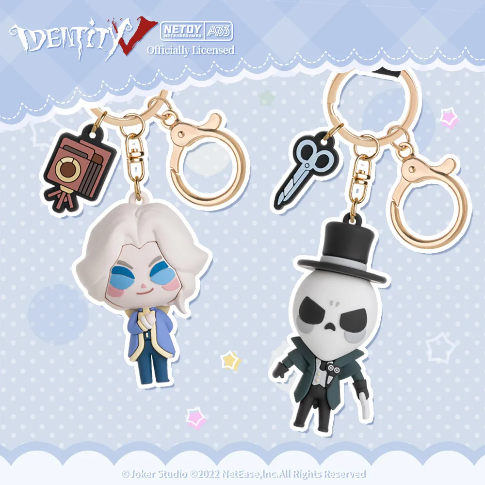 Identity V-Keychains Cartoon Key Chain Key Ring Genuine Mini Figure Anime Game Genuine idv Keychains