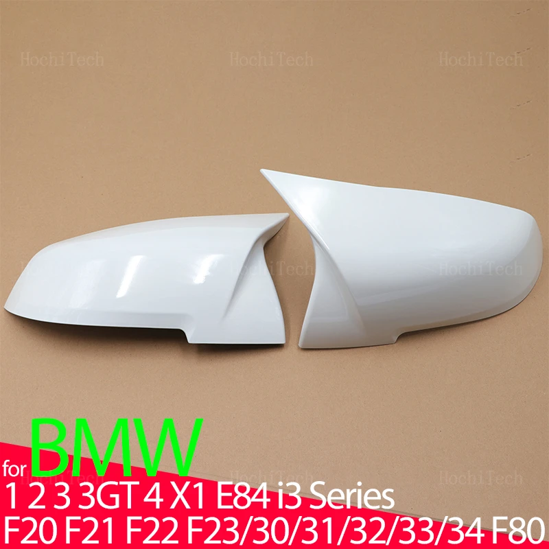 High Quality White M Style Car Side Rearview Mirror Cover Cap Trim For BMW 1 2 3 3GT 4 M2 i3 F20 F21 F22 F23 F30 F31 F32 F33 F34