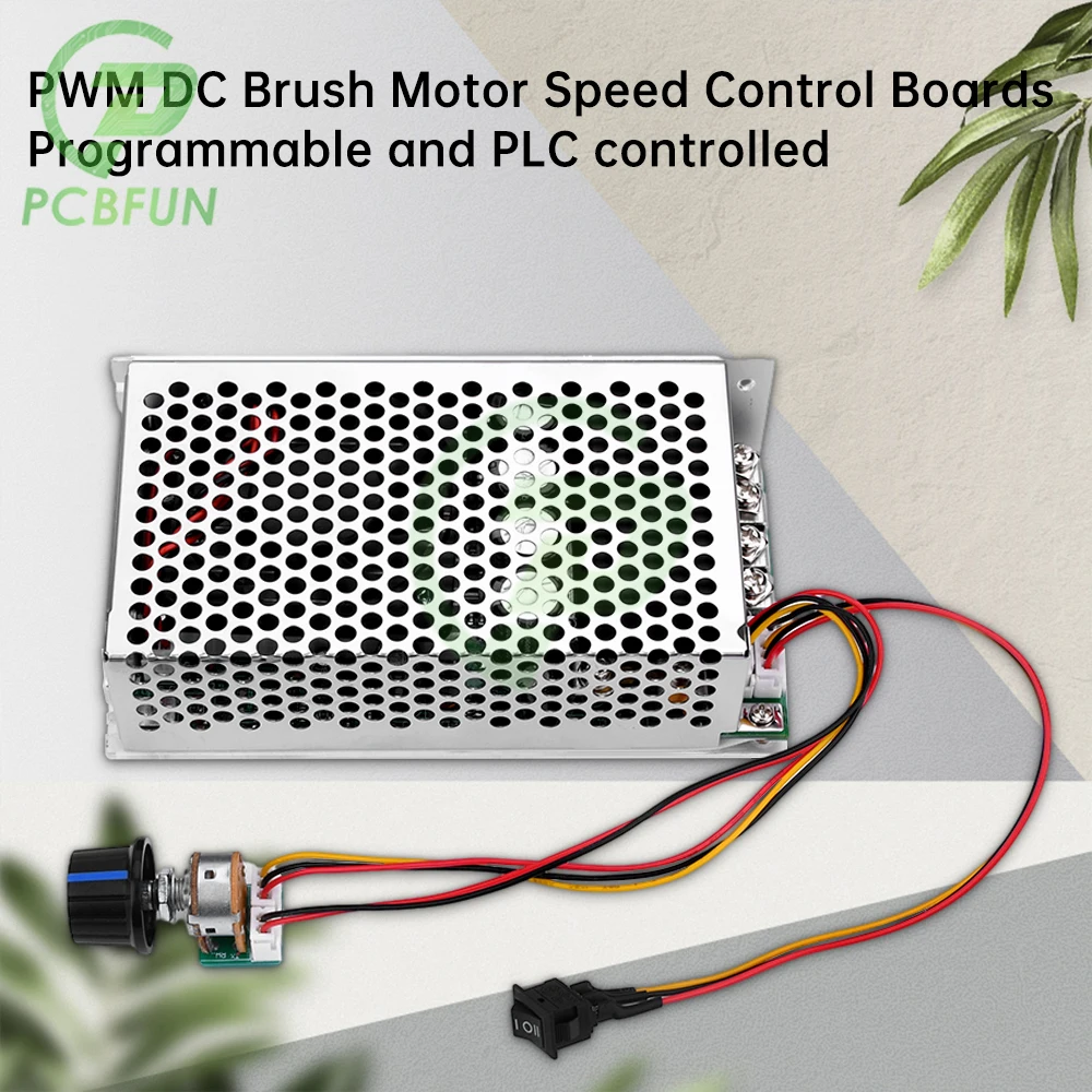 DC 10-50V Voltage Regulator 100A 0.01-3000W PWM DC Brush Motor Speed Board Programmable PLC Control Switch for automobile fan