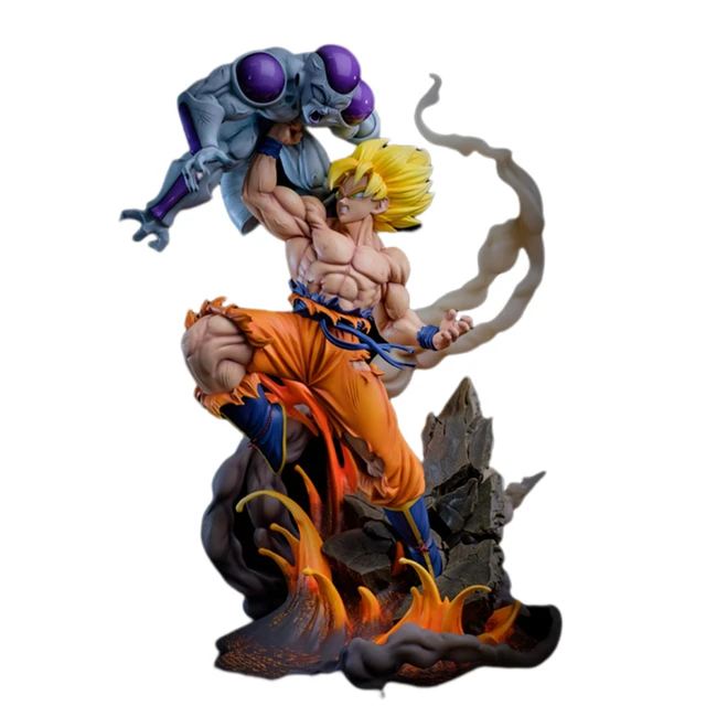 45cm Gk Ryu Studio Super Saiyan One Son Goku Vs Frieza Dragon Ball Z Anime  Action Figure Statue Garage Kit Model Toys Gift - Action Figures -  AliExpress