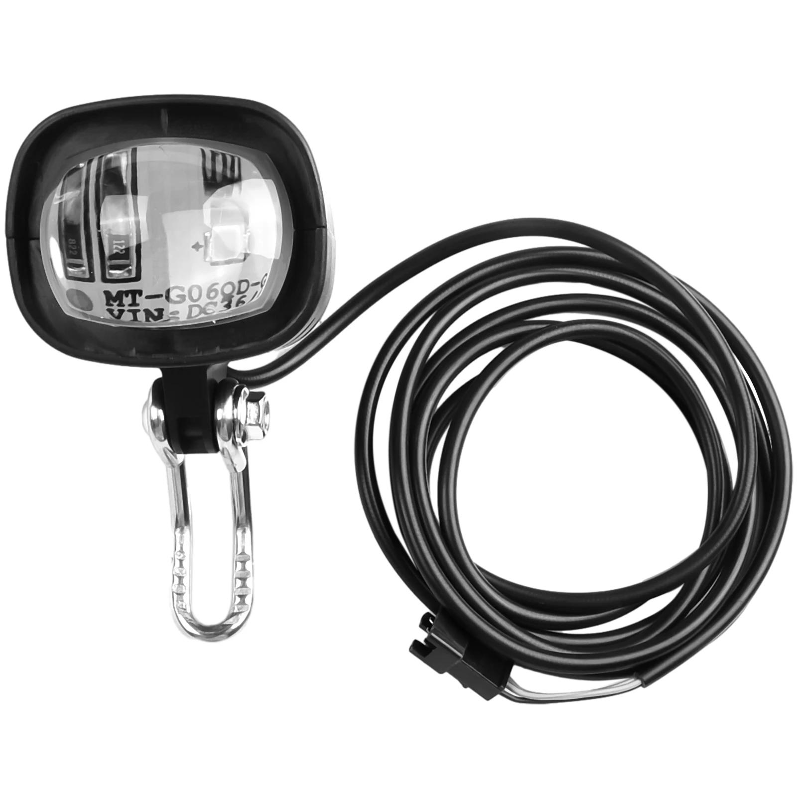 

1x Electric Bike Practical 36-60V High Brightness LED Front Fork Light E-bike Headlight Spotlight With -Horn Night Riding Parts