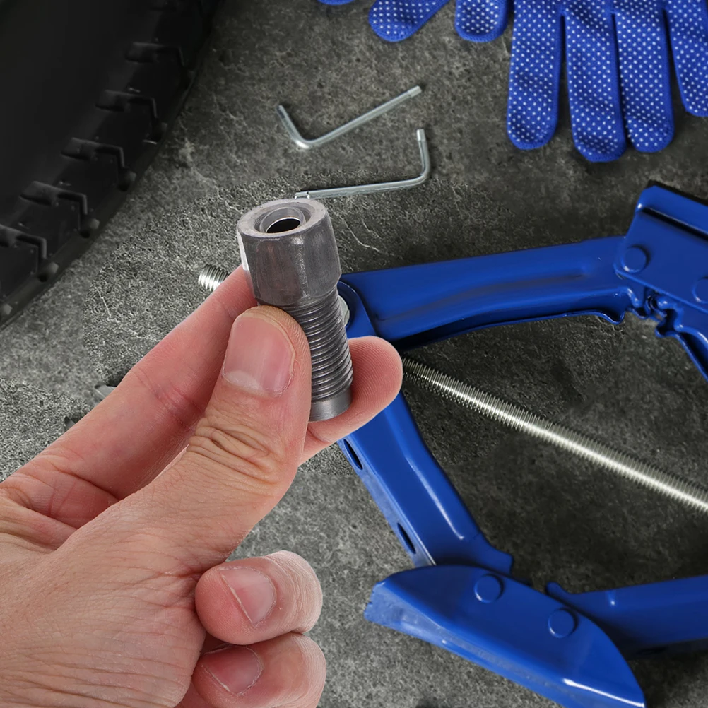 

2 Pcs Hydraulic Jack Accessories 2.5T Hand Press Rod Oil Return Valve Universal Wheels Aluminum Stands Floor Adapter Trailer