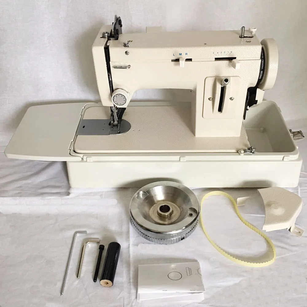 MK306 Cylinder Arm Electric Sewing Machine Walking Foot Puller Wheel Pedal Motor Control For Leather