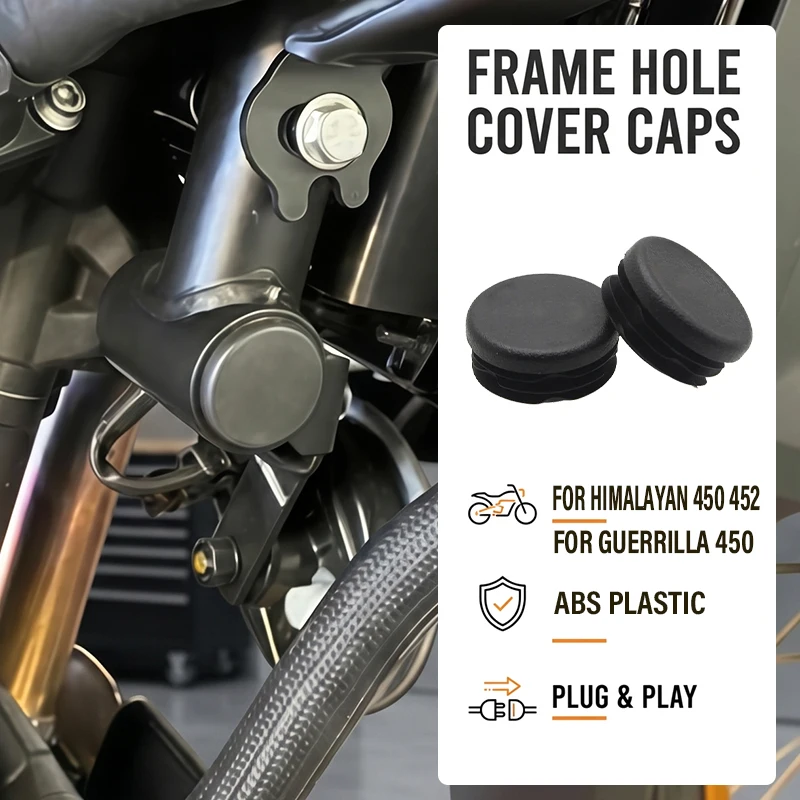 For RE Himalayan450 HIMALAYAN 450 452 Guerrilla450 Motorcycle Accessories Frame Hole Cover Caps Plug Decorative Frame Cap Set
