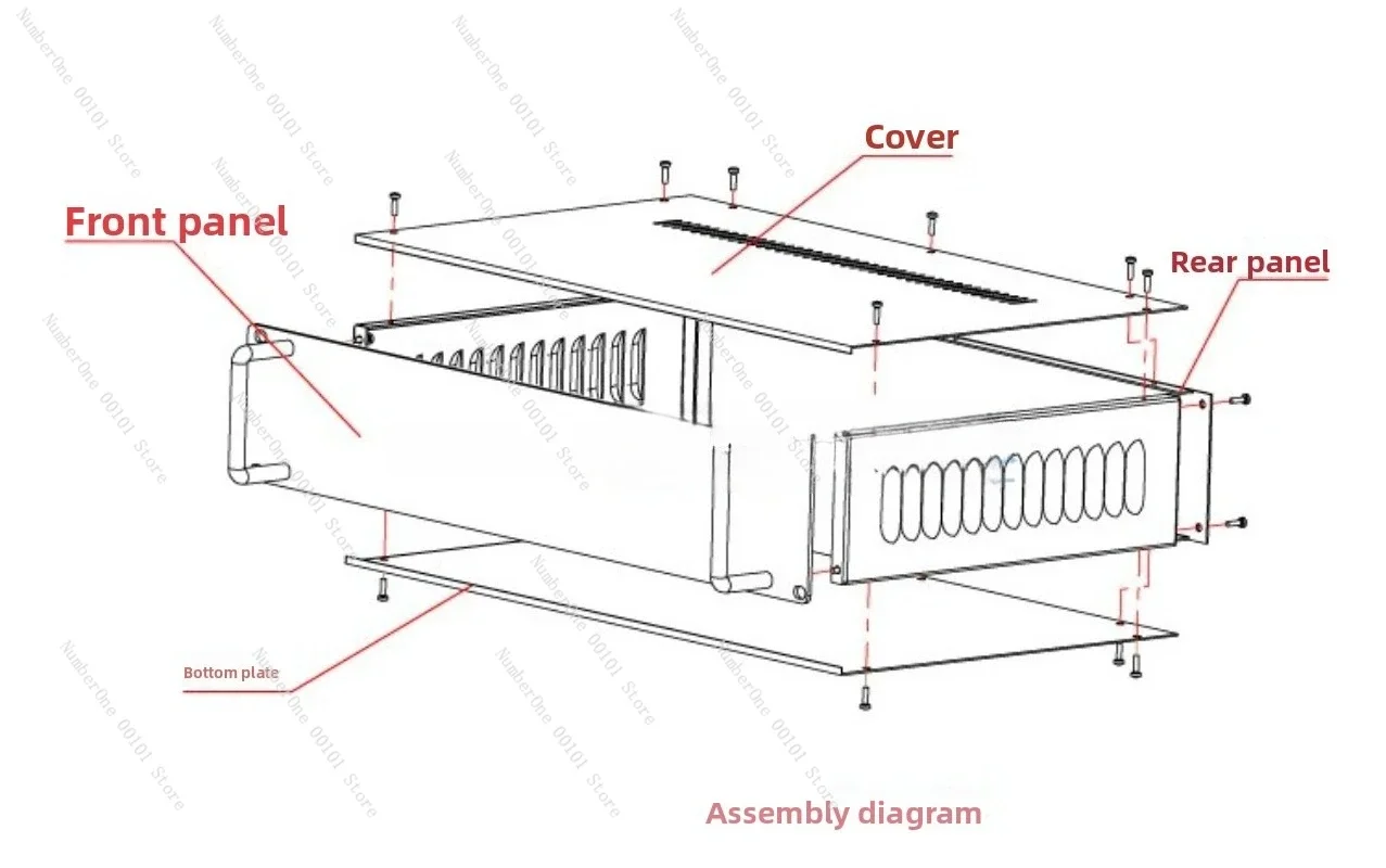 19-inch 4U Standard Chassis Rack-mounted 4U Insert Chassis