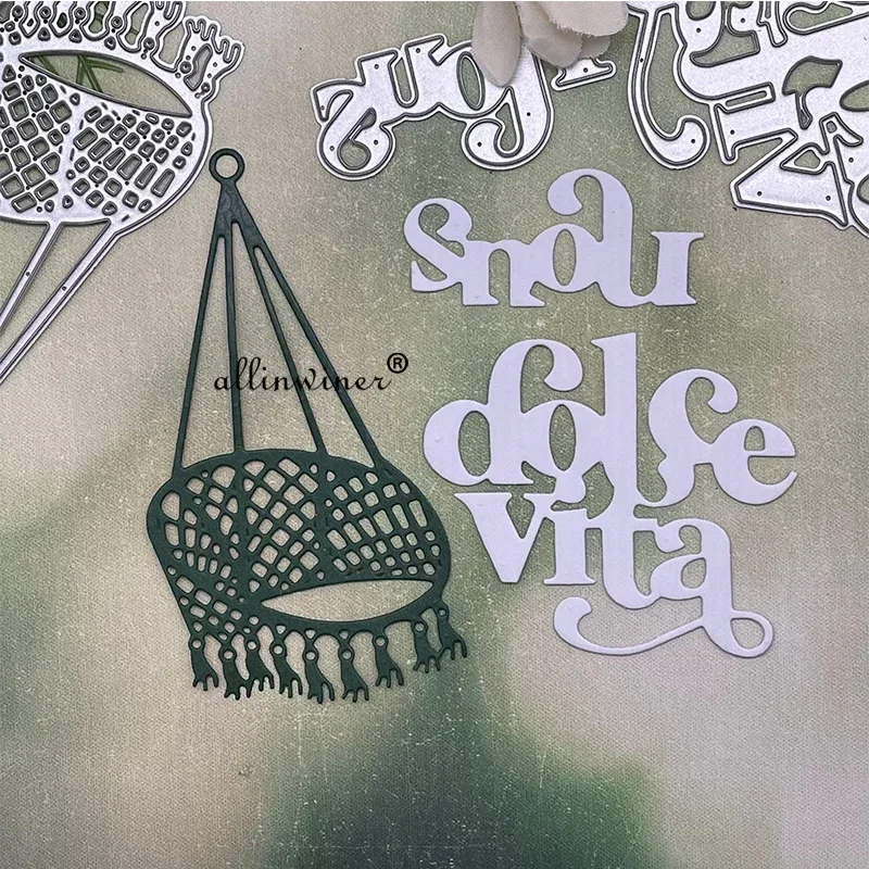 

Letter Chlorophytum decoration Metal Cutting Dies Stencils Die Cut for DIY Scrapbooking Album Paper Card Embossing