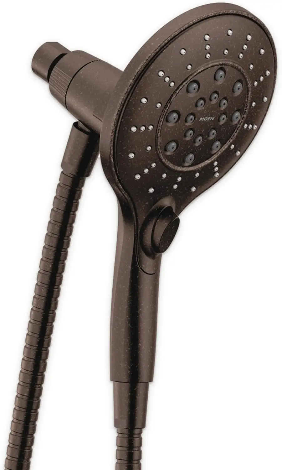 Magnetic Docking Handheld Showerhead with 6 Functions, Oil Rubbed Bronze Finish, 5.5-Inch Size