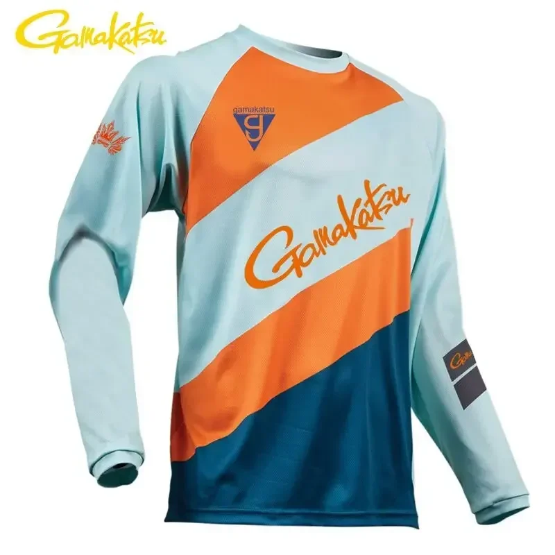 2025 المضادة للعرق الصيد تي شيرت في الهواء الطلق الصيد ملابس رياضية الدراجات الملابس الشمس حماية تنفس الصيد التي شيرت