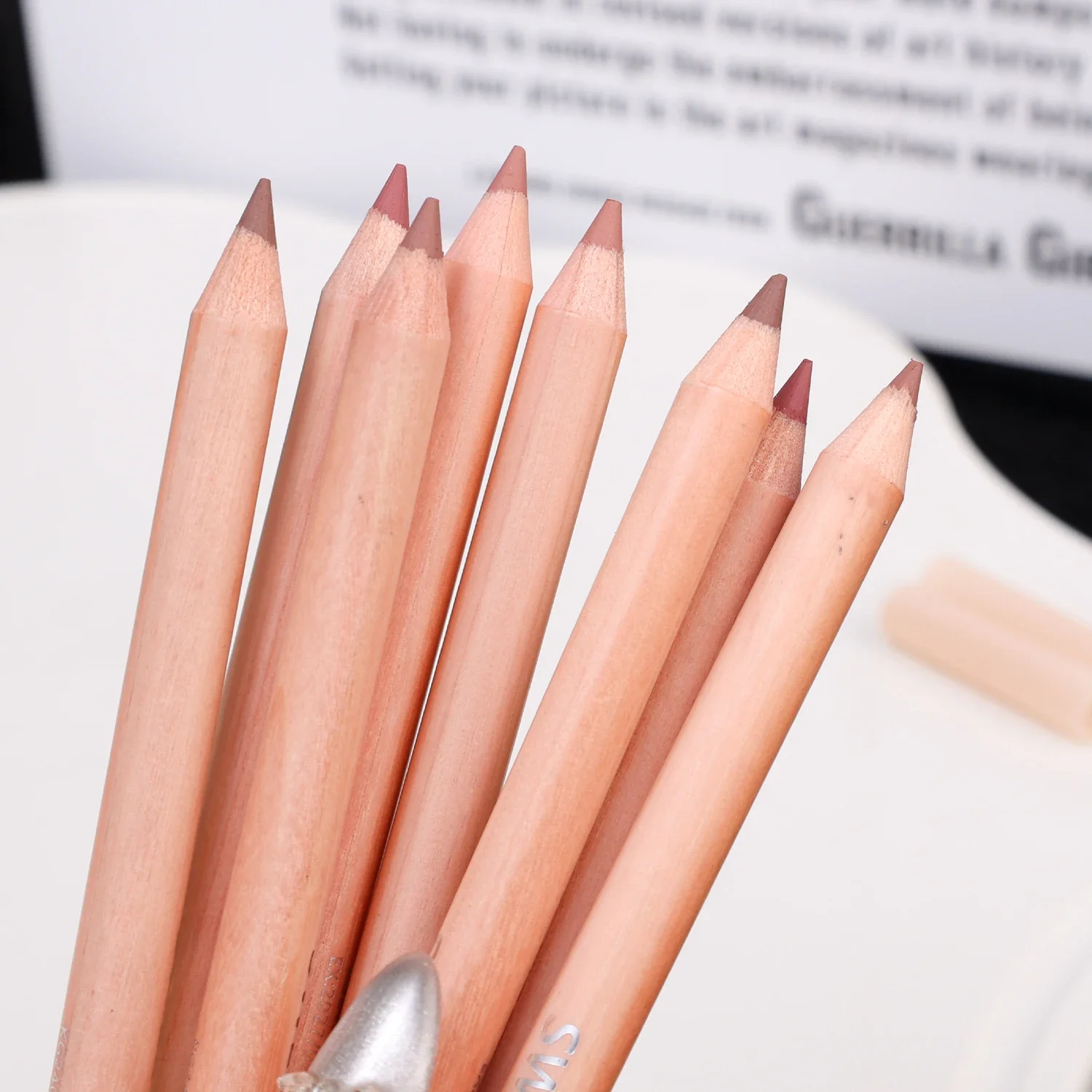 Waterproof Rose Brown Lip Liner Pen Outline Lips Shape Nude Matte Lipstick Pencil Long Lasting Velvet Lipliner Cosmetic Makeup