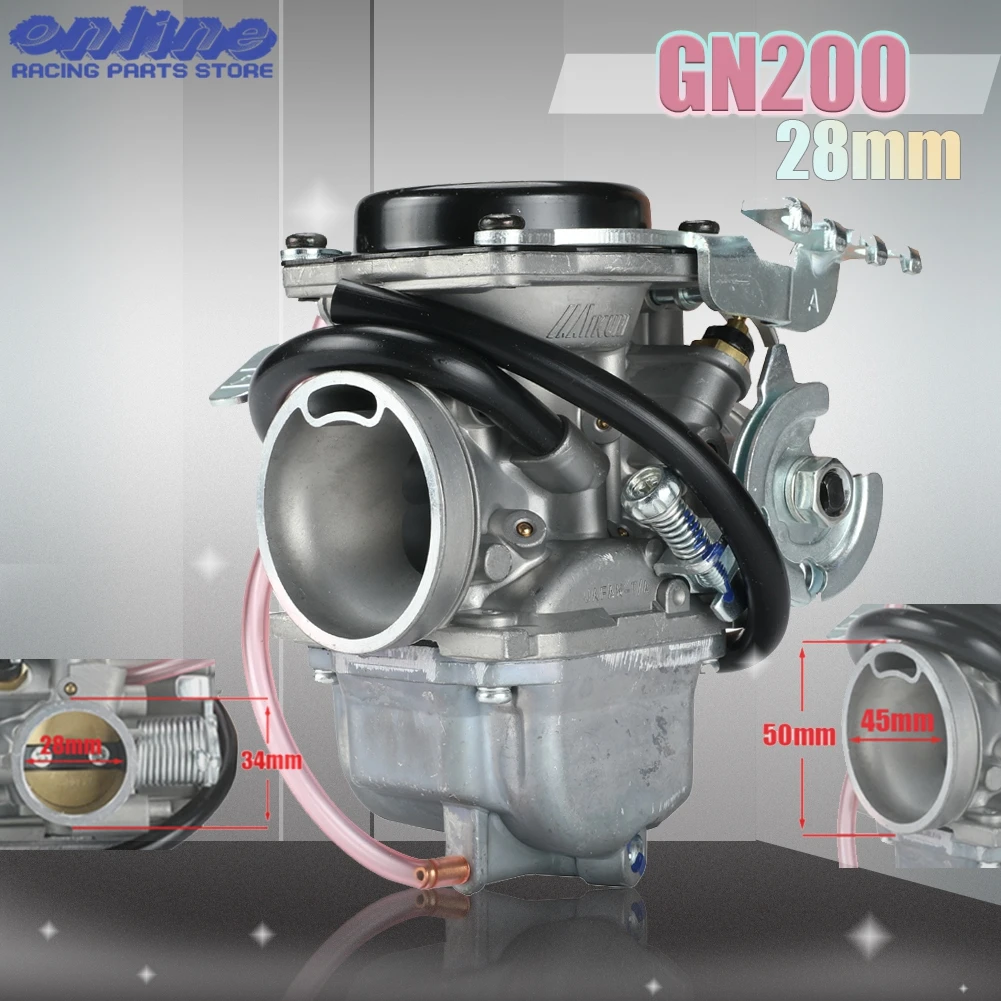 

For WangJiang Suzuki GN 200 GN200 GS200 GN200 QM200GY JIANSHE QingQi 250 JS250 QM250GY Motorcycle Carburetor 28mm Dirt Pit Bike