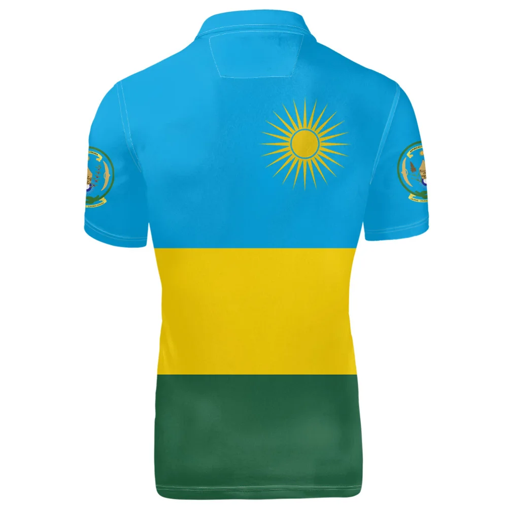 Rwanda Youth Free Custom Name Team Logo Rwandan Lapel T Shirt Rwa Country Travel Kinyarwanda Nation Rwandese French Flag Clothes