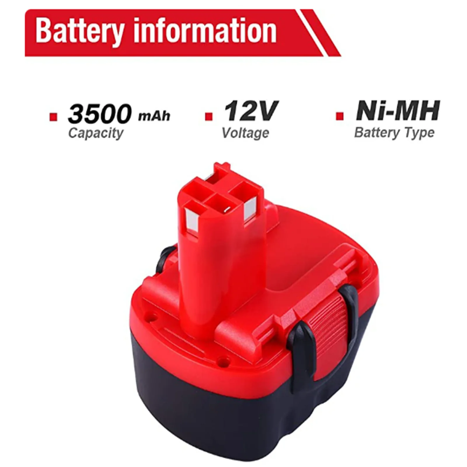 Akumulator Ni-MH 12V 3,5mAh do Bosch D70745 PSR 12 GSR 12 VE-2 GSB12 VE-2 Akumulator BAT043 BAT045 BAT040 — zdjęcie produktu 3